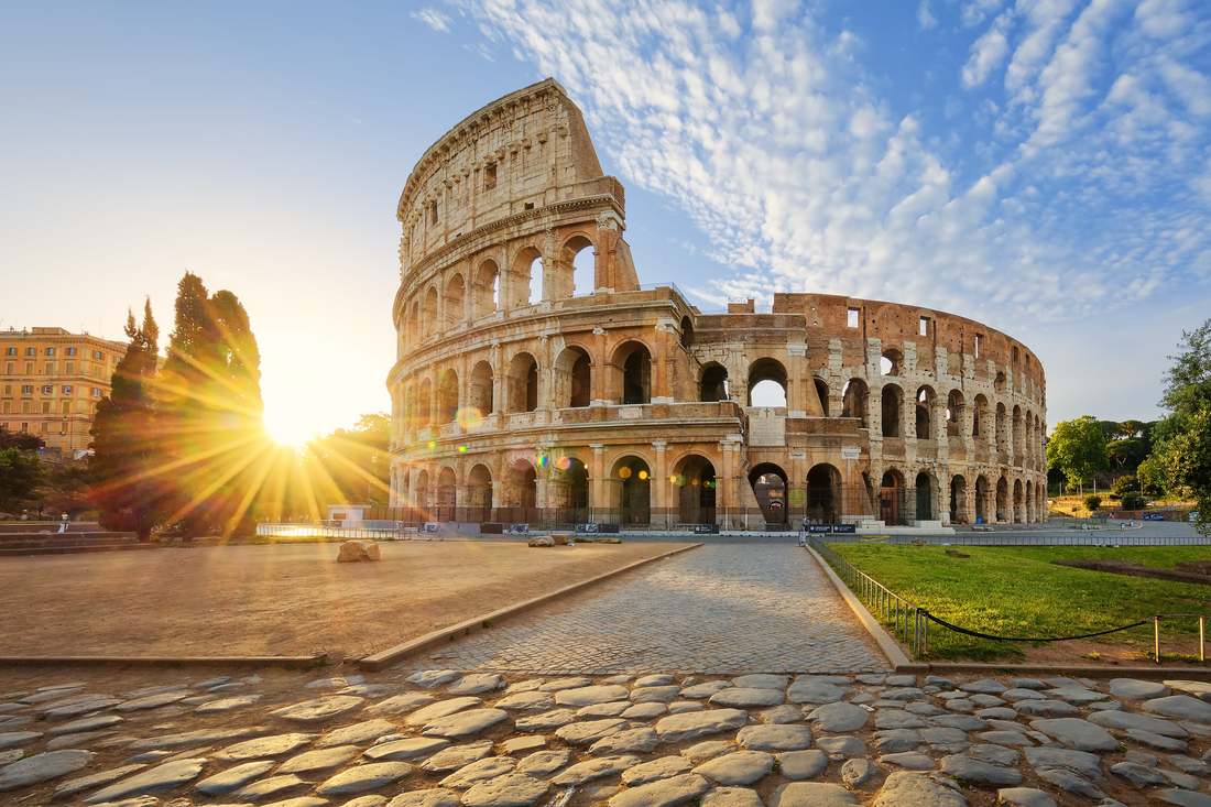 Rome Coliseum at dawn